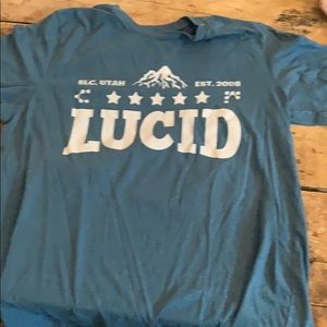 Blue lucid shirt. Utah